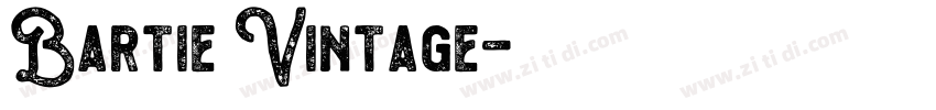 Bartie Vintage字体转换